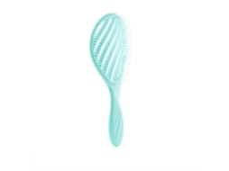 2026 cepillo de Pelo de Viagem Paddle com Cabo Antiderrapante Design Ergonômico Elástico para Cabelo Grosso Verde