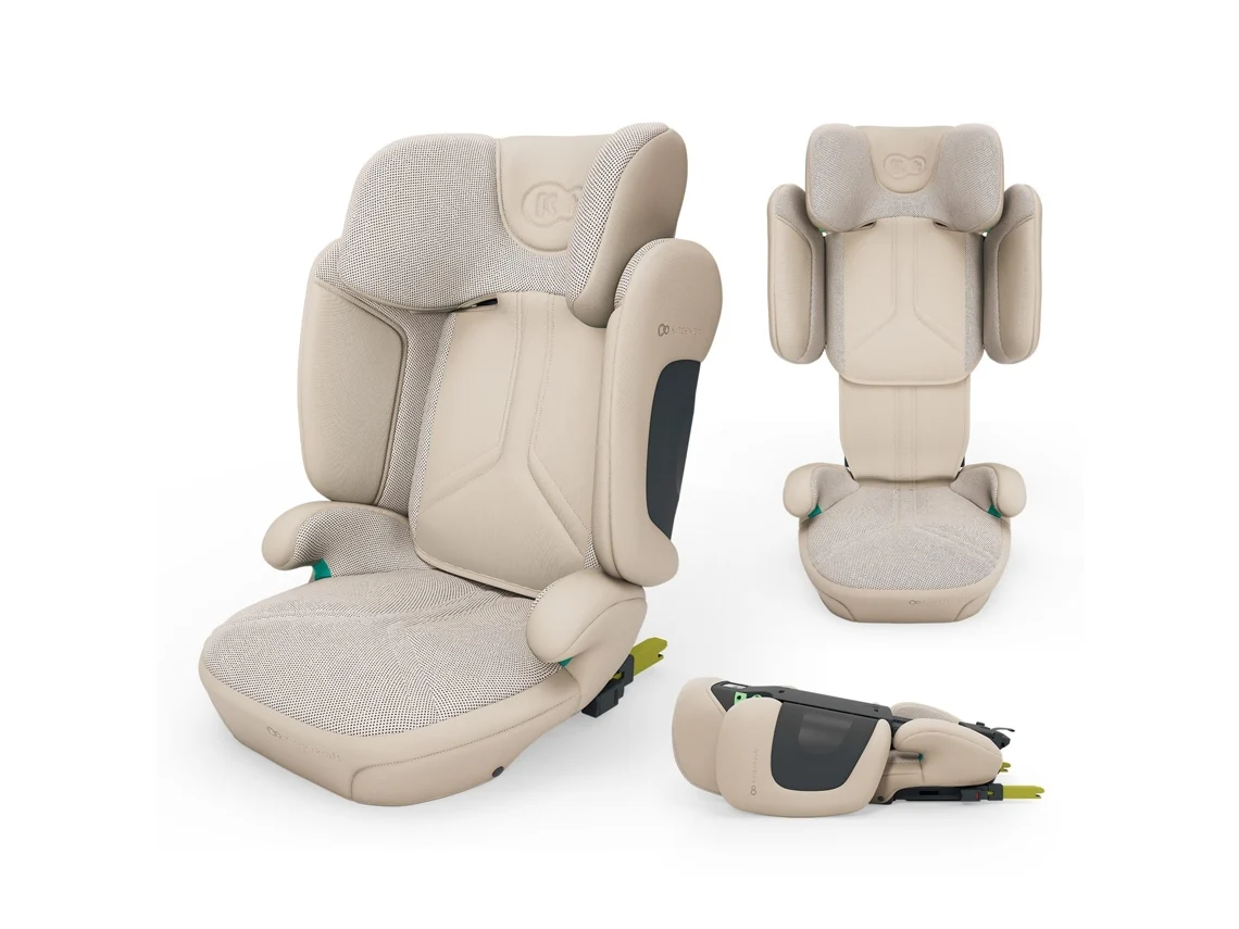 Cadeira Auto Kinderkraft XPAND 2 PRO i-Size 100–150 cm com DUO EXPAND, ISOFIX e AIR FLOW Bege