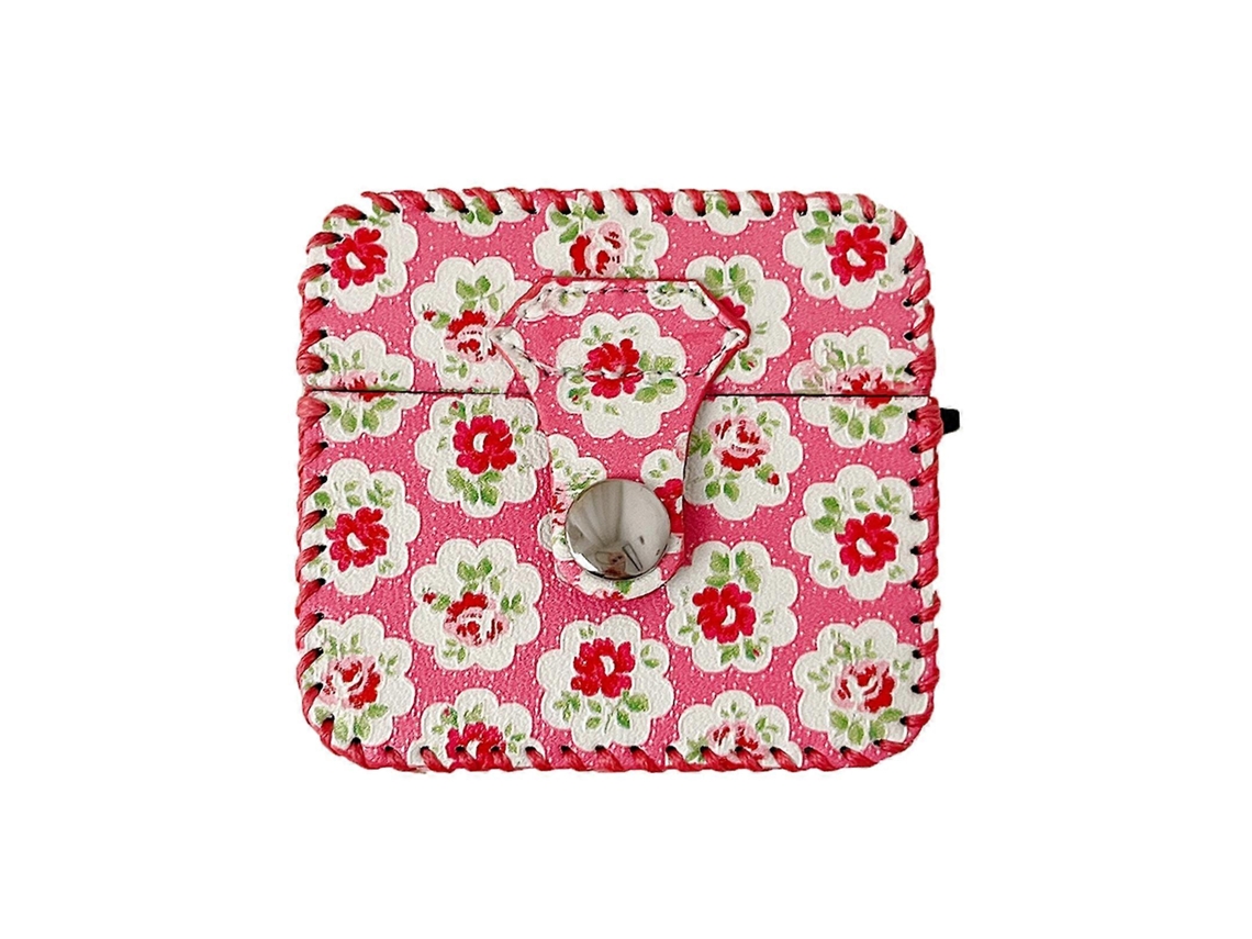 Capa De Couro Sintético Para Fones De Ouvido Sem Fio Airpods 1/2