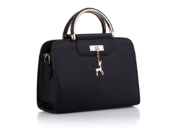 Bolsa Feminina 2026, Pingente de Cervo Ondulado, Bolsa de Ombro, Bolsa Transversal preto YUNZII