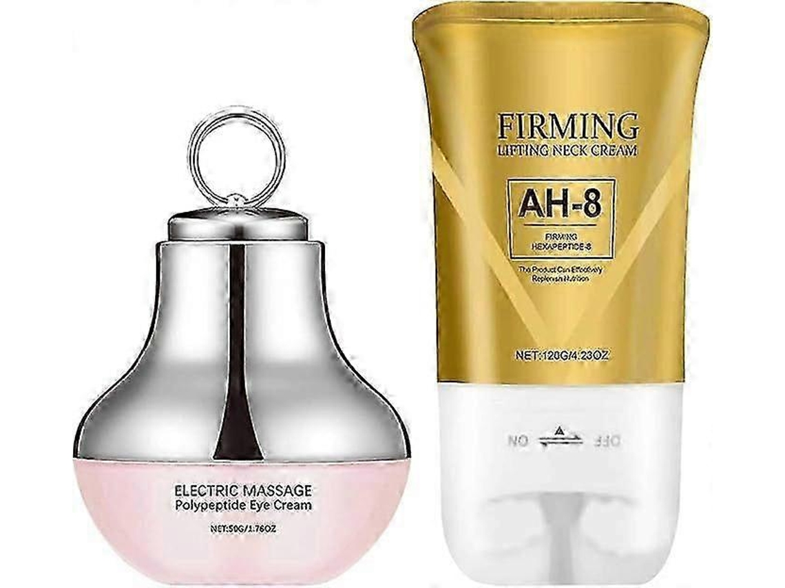Kit de creme revitalizante para pele e olhos com massagem elétrica para suavizar a pele.