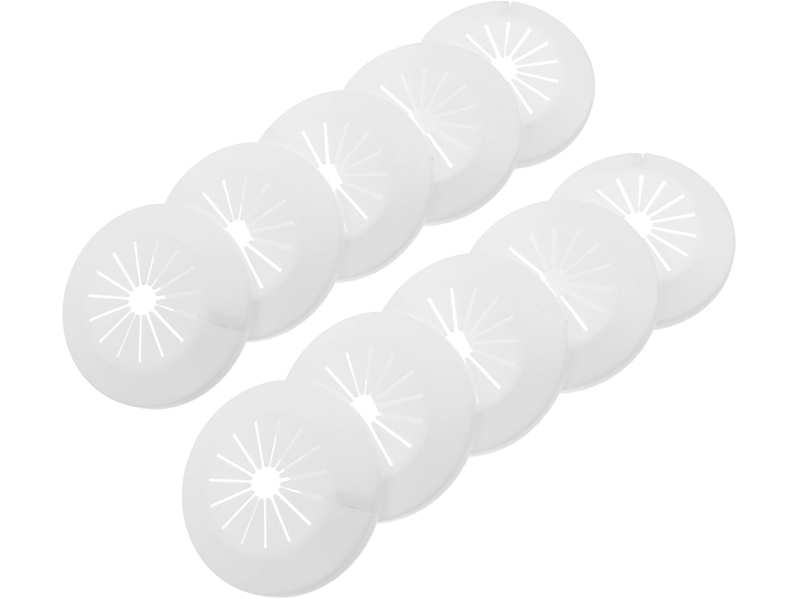 Conjunto De 10 Peças De Capas De Pvc Para Tubos De Parede, Ideais Para Decoração Estética.