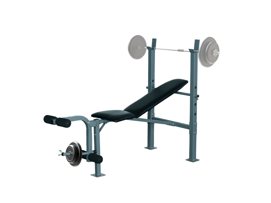 Banco de pesas ajustável, multifuncional, carga 200kg, 165x68x114cm BTFORUS