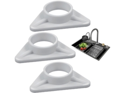 Suporte Triangular De Plástico Para Pia De Aço Inoxidável, Placa Estabilizadora Para Torneira (36 Mm).