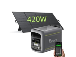 Estação Elétrica Portátil - Fossibot - F1800 - 1024w/1800w - Pacote Solar De 420w - Lifepo4 4000 Ciclos