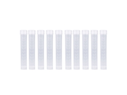 10 Peças De Tubos De Ensaio Plásticos Congelados 10ml Frascos Com Tampa Branca De Rosca Selada Para Laboratório