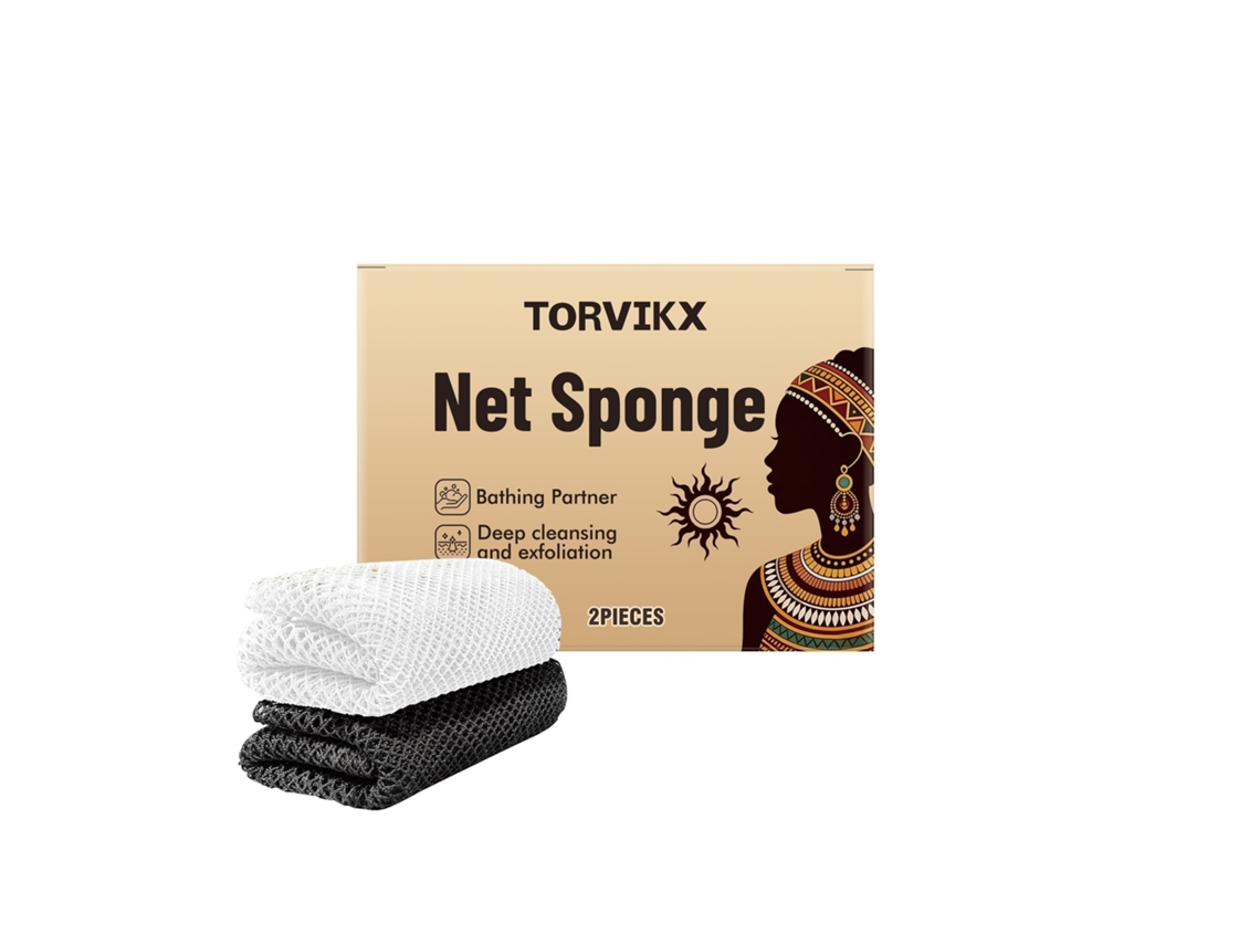 Toalha Exfoliante LAXISCREED em Preto e Branco Ideal para uma Pele Revitalizada