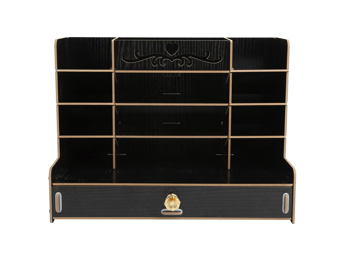 Organizador de Mesa Mdf para Materiais de Escritório com Design Estiloso e Grande Capacidade | S/MARCA
