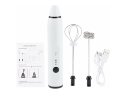 Espumador De Leite Recarregável, Batedor Café Elétrico, Ovos Manual, Eletrodomésticos Cozinha, Branco