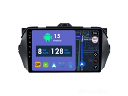 Auto Rádio Carro Bluetooth Autoradio 8GB RAM 128G ROM CarPlay Navegação GPS Ecrã Táctil RoverOne para Suzuki Alivio Ciaz 2014-2019  