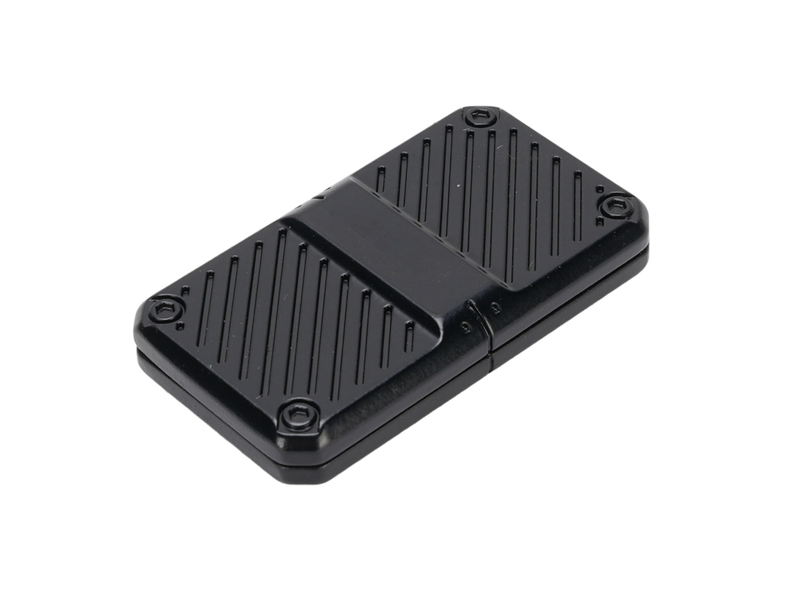 Mali mechanical Push Slider Cartão de Pressão Portátil para Alívio de Estresse Preto