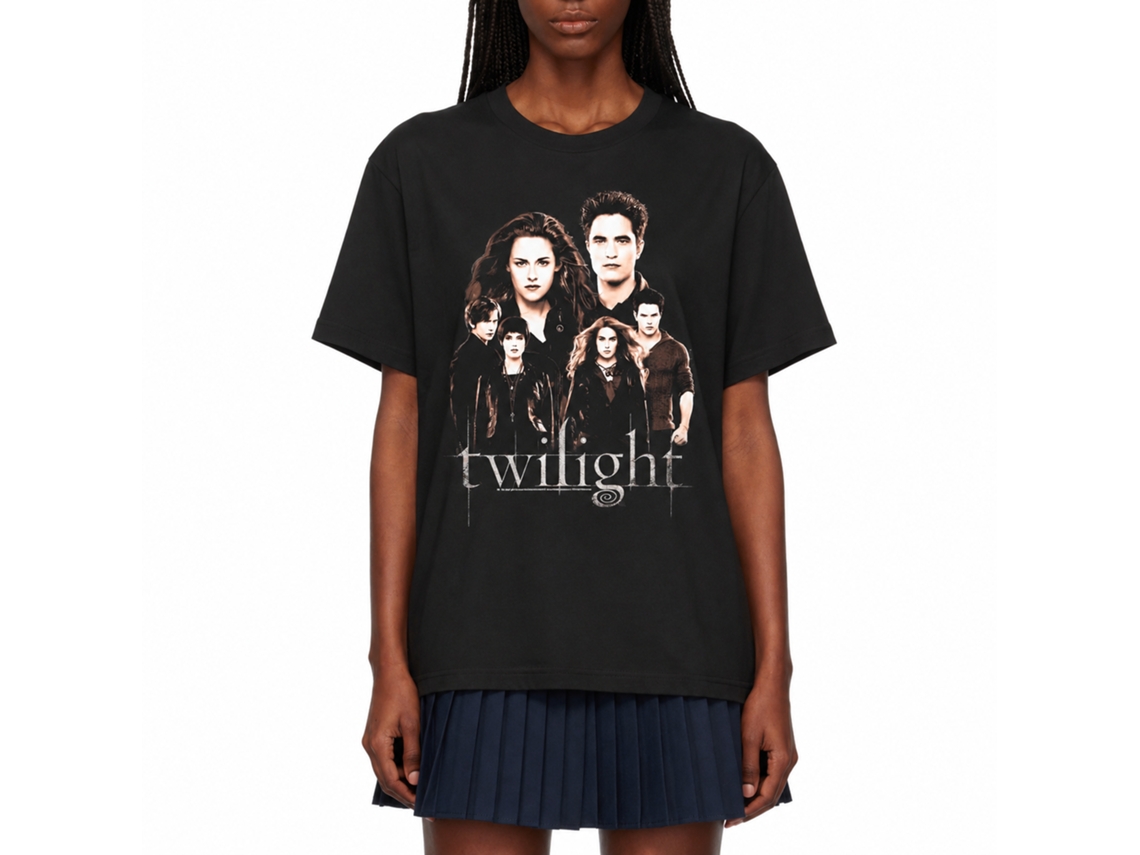 Rockinstone Twilight Movie Breaking Dawn Group Black Adult T-shirt Size:s