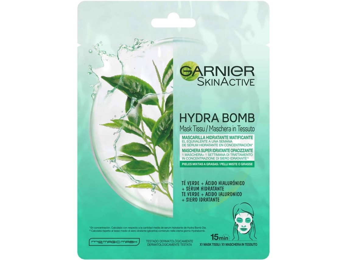 Máscara Facial de Tecido Skin Active Super Hidratante GARNIER emb. 1 un