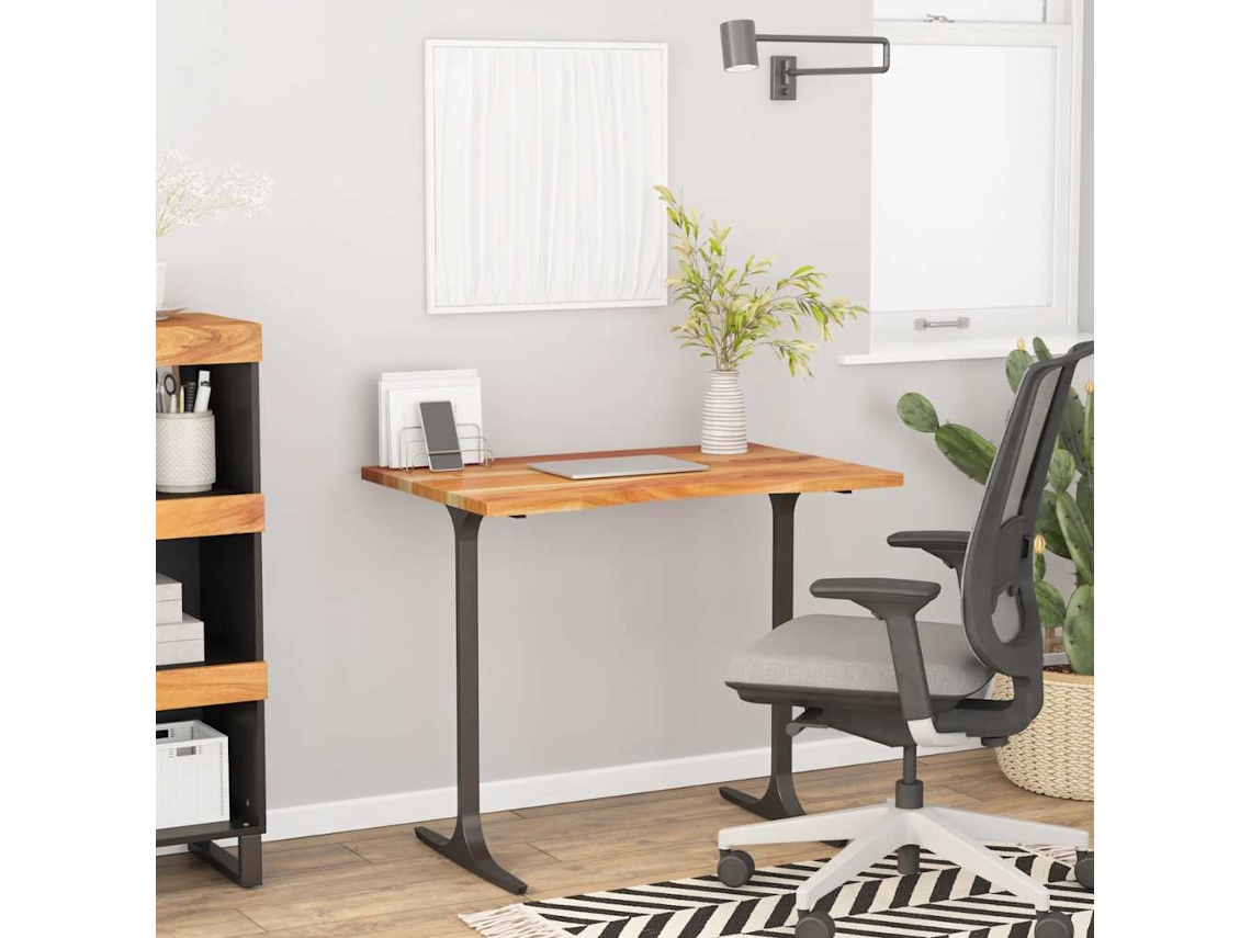 Vidaxl Tampo De Secretária Retangular 80x60x2,5 Cm Acácia Maciça