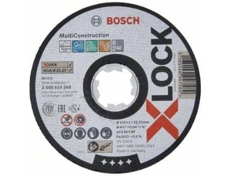 Bosch X-Lock Multi Construction Disco Cortante