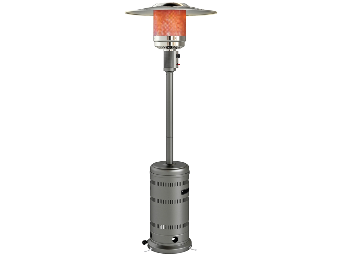 Aquecedor a Gás Butano 13000W com rodas Cinza BTFORUS