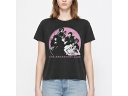 Rockinstone Breakfast Club Movie And Logo Solid Smoke Adult T-shirt Size:l