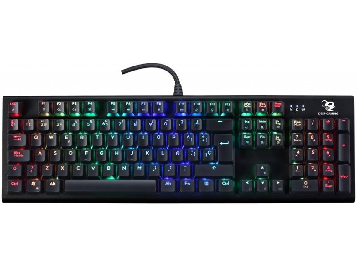 Teclado Gaming COOLBOX DeepSolid (Mecânico - Espanhol - Preto)