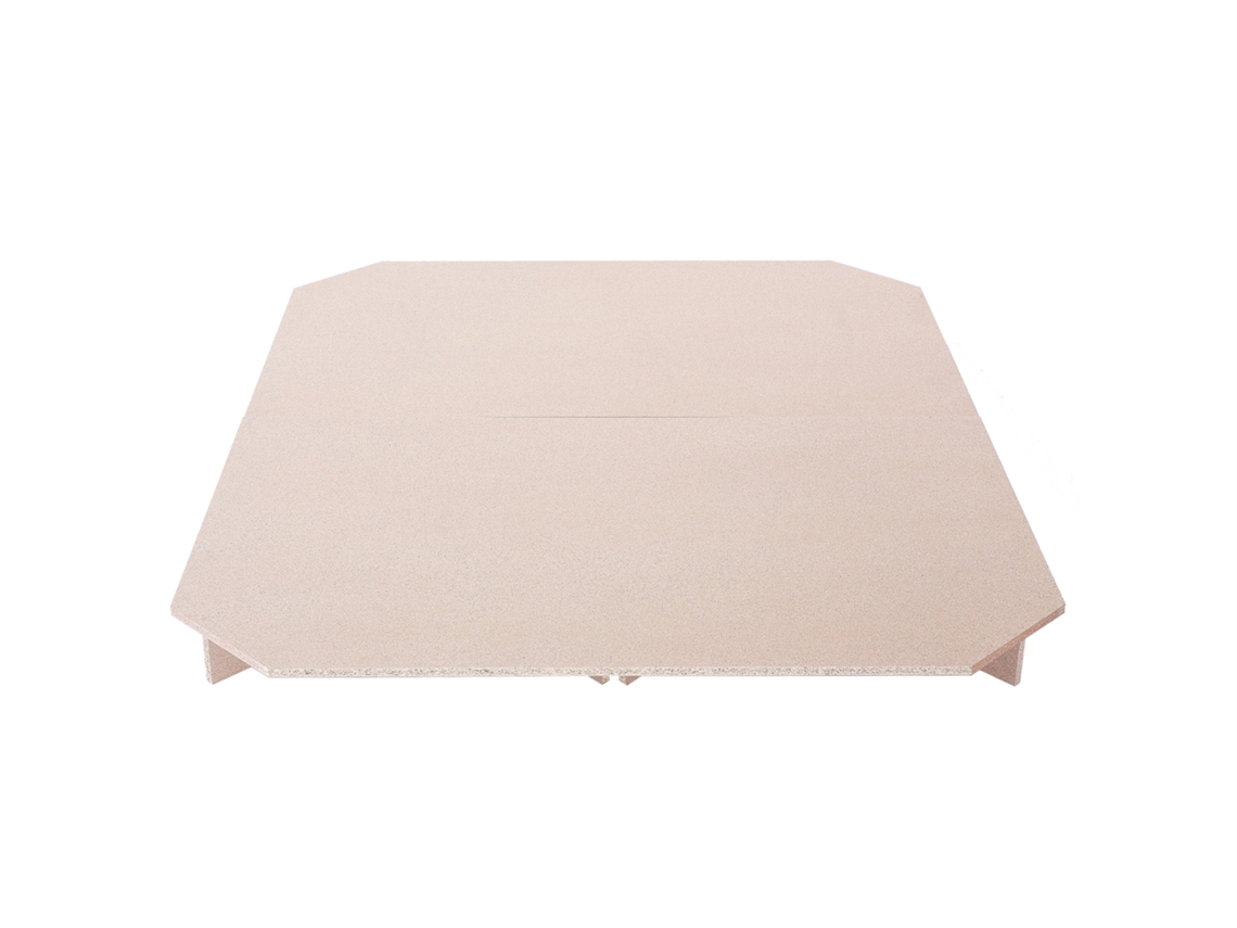 Plataforma de Suporte BELIANI Bedrock de Mdf Creme 160x200x16