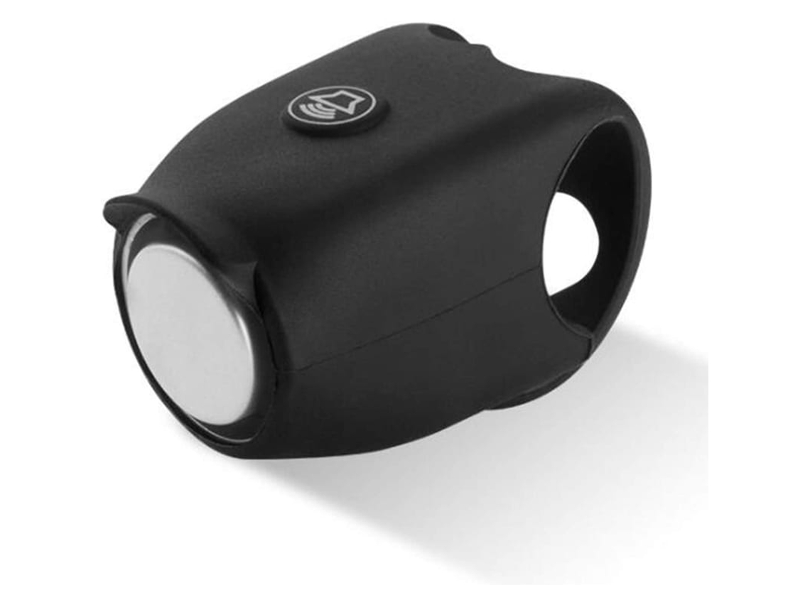 Sino De Bicicleta Elétrica 120 Db Chifre Resistente À Chuva Para Mountain Bike Material De Silicone Preto 2 Peças