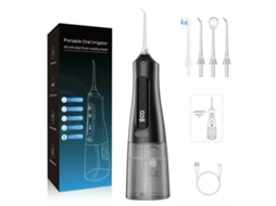 Irrigador Oral Yizhood Portátil Usb Jato De Água Dental 310ml M131 Preto
