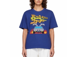 Rockinstone Back To The Future Movie Kanji Solid Royal Adult T-shirt Size:xxxl