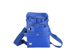 Bolsa Cintura Portátil Para Tesouras De Barbeiro E Ferramentas De Cabeleireiro Armazenamento Azul