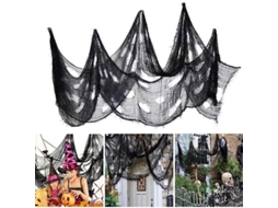 Decoração de Halloween Tela Assustadora 3 Pacotes 240x76cm Teia Falsa Gaze para Casa Assombrada | S/MARCA