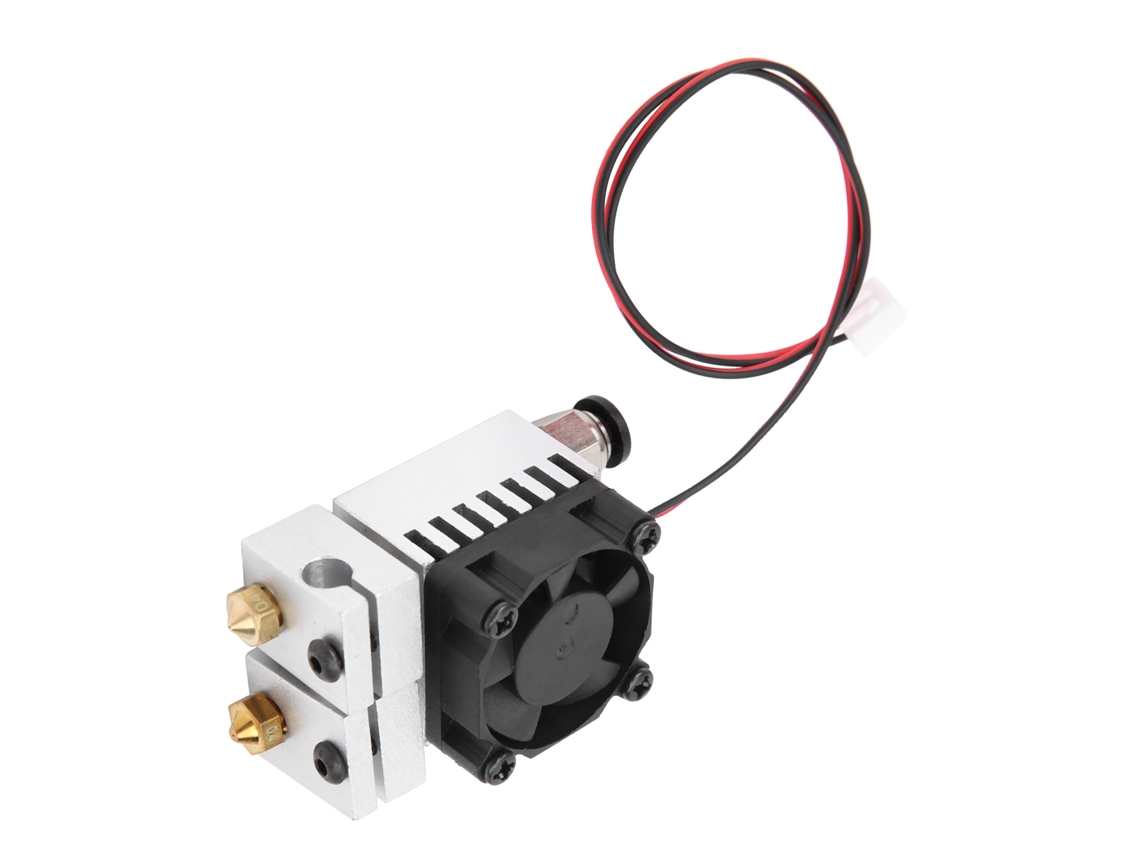 Kit De Extruder 2 En 2 Salidas Para Impresora 3d Con Bloque Volcán, Boquilla Y Hardware De Extremadura Caliente