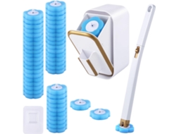 Escova Sanitária Descartável com 48 Refis, com Suporte de Parede, Removedor de Calcário AQUAFORGE