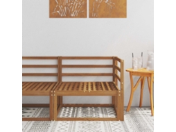 Vidaxl Sofá De Canto Outdoor Natural 83 X 83 X 73 Cm