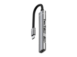 Hub De Carregamento Rápido Pd Com Conector De Áudio Plug And Play Para Mouse, Teclado E Tablet Tipo C, Hub Usb 2.0 Com 3 Portas Brilvibera