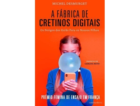 Livro A Fábrica de Cretinos Digitais de Michel Desmurget (Português)