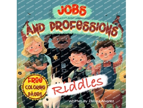 Livro Jobs Riddles And Coloring Pages For Kids De Philipa Alvarez (inglês)