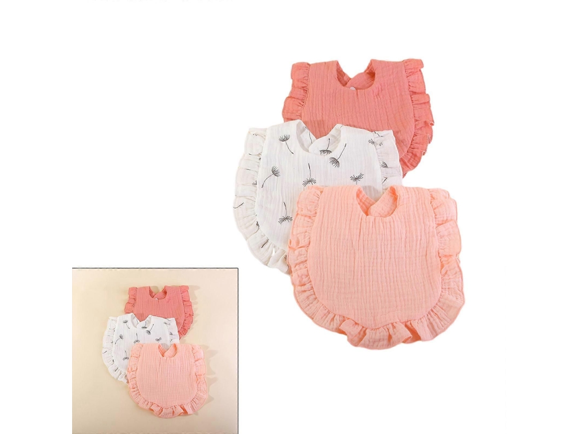 Paninho Para Arrotar Para Bebê, Toalha De Dentição, Lenço De Algodão Para O Pescoço, Babador Com Babado Estilo Moderno, Babador De Amamentação, I
