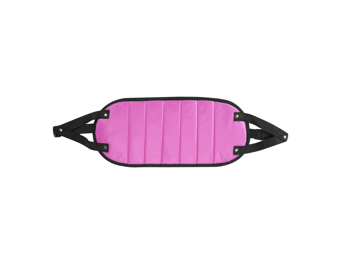 Colchoneta De Pies Ajustable Portátil Para Avión Y Escritorio Color Rojo Rosa