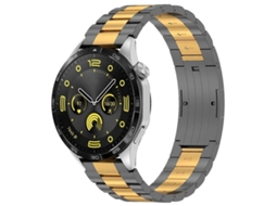Lurelia Pulseira De Fivela Metálica Três Fios, Compatível Com Huawei Watch Gt4/ Gt3/ Gt2/ Gt 46 Mm ()