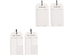 Bloc-notes De Planification À Anneau, Lote De 4, Papel Branco
