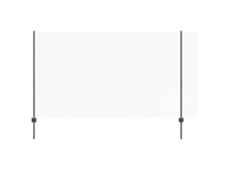 Conjunto 1 Painel De Cerca Vidaxl Cinzento Aço (10 X 1,4 M)