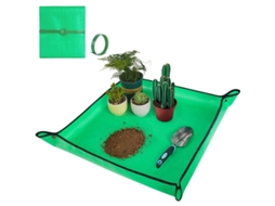 Tapete Para Transplante De Plantas Indoor Com Controle De Bagunça Impermeável Dobrável Para Succulentas Verde