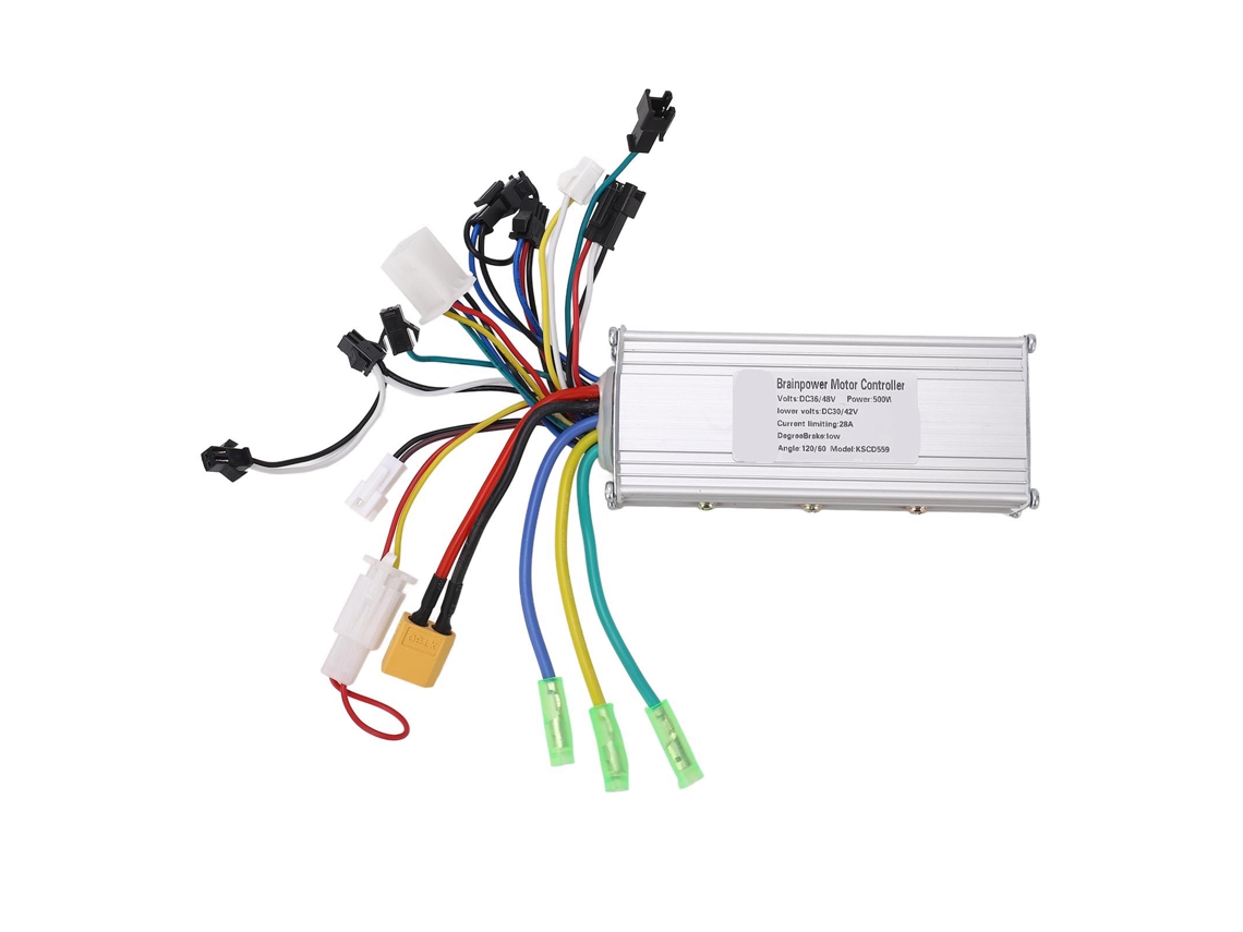 Controlador de Bicicleta Elétrica, 36v, 48v, 500w, 28a, Alumínio