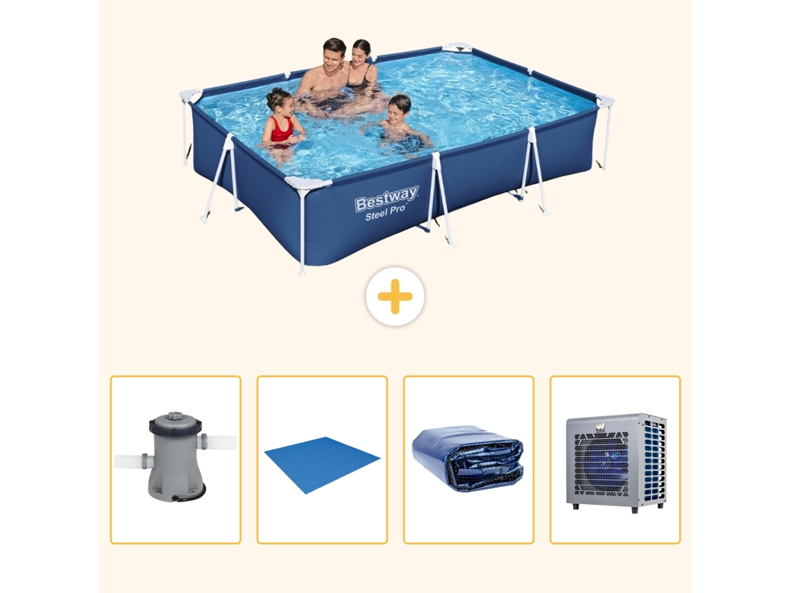 Bestway Piscina Bestway Steel Pro Retangular - 300x201x66 Cm - 5-peças S278