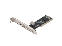 Placa De Expansão Riser Pci Para 4+1 Usb Com 480mb/s Para Windows 98se/me/2000/xp