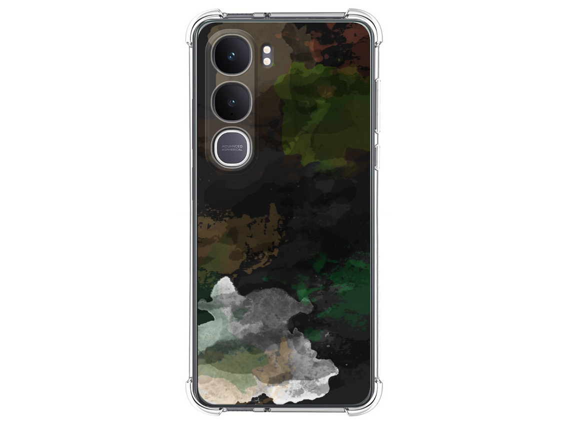 Capa Tumundosmartphone De Silicone Resistente A Impactos Para Vivo Y31 5g / Y21d Com Estampa Em Aquarela 12 Desenhos