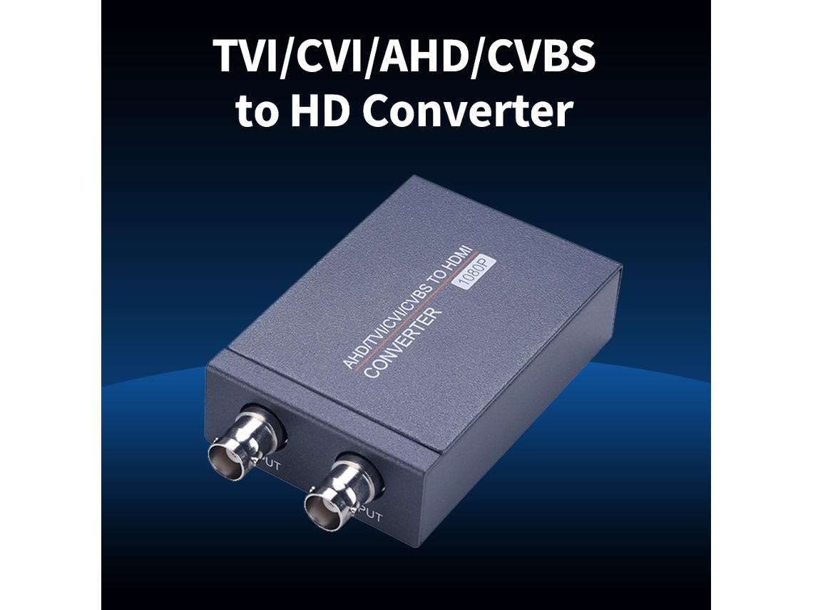Conversor De Tvi/cvi/ahd/cvbs 4 Em 1 Para Hd Com Suporte A Saída 720p/1080p Para Monitoramento