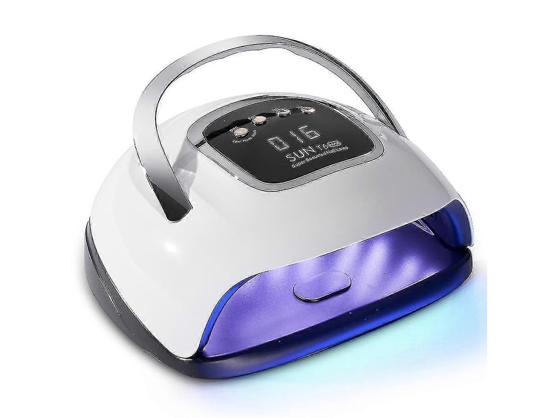 Uv Gel Nail Lamp, 220w Lamp With Handle, 4 Timer, Hd Lcd Display, Detachable Base, Led Art Machine For Al L Gels, Dryers And GOKOCO