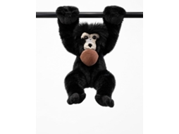 Pelúcia Macaco Realista Gibão Siamang Para Pendurar, Com Mãos