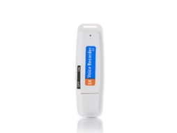 Gravador De Voz Em Disco U De Uma Tecla, Mini Gravação Portátil Usb(branco Yizhood