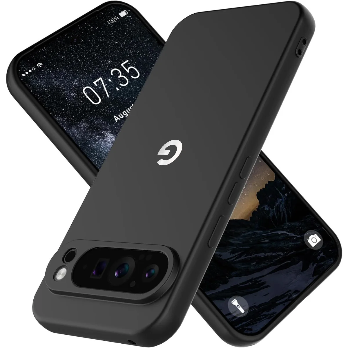 (preto, Pixel 8 Pro) Capa De Celular De Silicone Macio De Alta Qualidade, Resistente A Quedas E Impactos, Ideal Para A Pele.