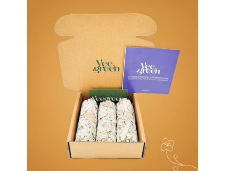 Coffret 3 Sálvias - Sálvia Branca - Purificação - Incenso Natural - Origem Califórnia